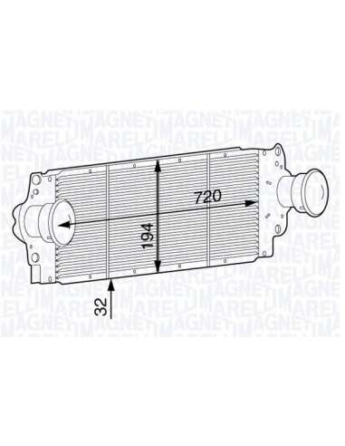 Radiador de aire de admisión Magneti Marelli 351319201950 - Intercooler