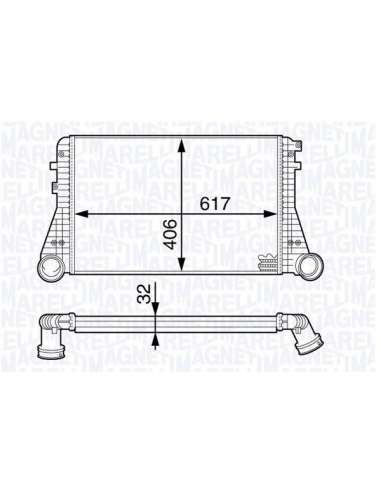 Radiador de aire de admisión Magneti Marelli 351319201960 - Intercooler