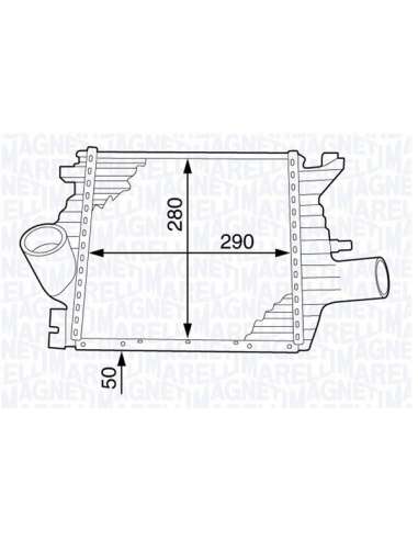 Radiador de aire de admisión Magneti Marelli 351319201980 - Intercooler