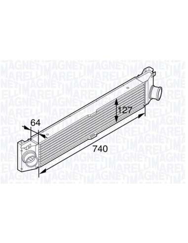 Radiador de aire de admisión Magneti Marelli 351319201990 - Intercooler
