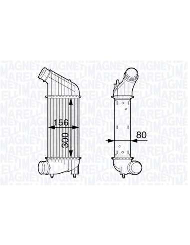 Radiador de aire de admisión Magneti Marelli 351319202040 - Intercooler