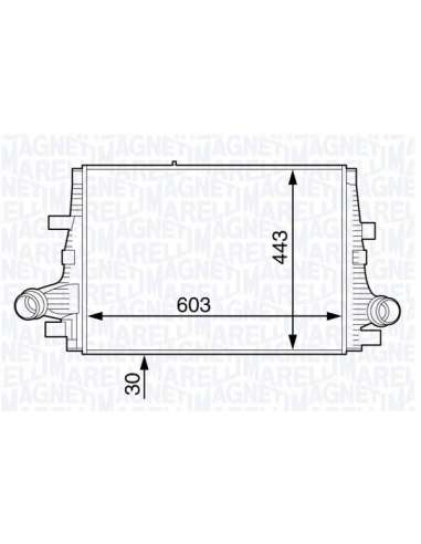 Radiador de aire de admisión Magneti Marelli 351319202100 - Intercooler