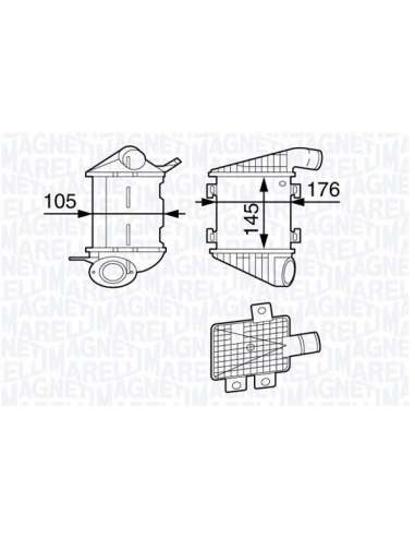 Radiador de aire de admisión Magneti Marelli 351319202190 - Intercooler