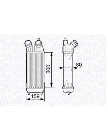 Radiador de aire de admisión Magneti Marelli 351319202310 - Intercooler