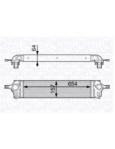 Radiador de aire de admisión Magneti Marelli 351319202320 - Intercooler