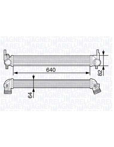 Radiador de aire de admisión Magneti Marelli 351319202410 - Intercooler