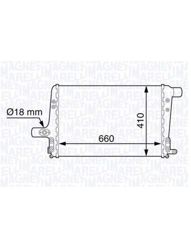 Radiador de aire de admisión Magneti Marelli 351319202430 - Intercooler