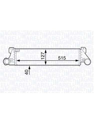 Radiador de aire de admisión Magneti Marelli 351319202470 - Intercooler