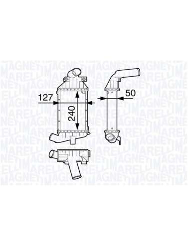 Radiador de aire de admisión Magneti Marelli 351319202490 - Intercooler