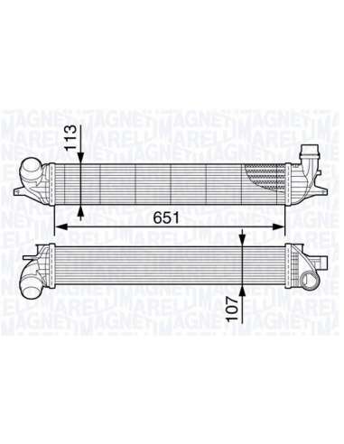 Radiador de aire de admisión Magneti Marelli 351319202620 - Intercooler