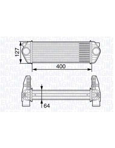 Radiador de aire de admisión Magneti Marelli 351319202680 - Intercooler