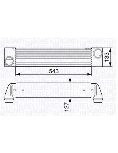 Radiador de aire de admisión Magneti Marelli 351319202740 - Intercooler