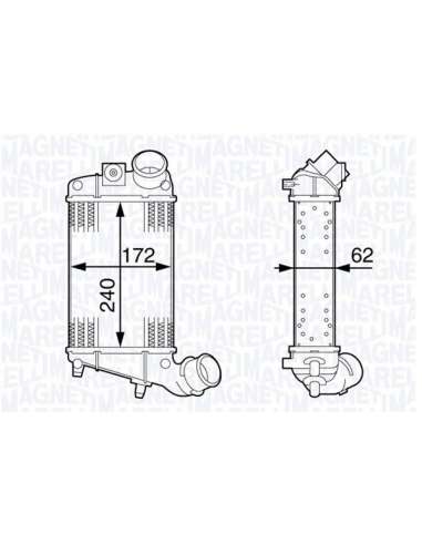 Radiador de aire de admisión Magneti Marelli 351319202770 - Intercooler
