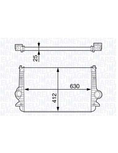 Radiador de aire de admisión Magneti Marelli 351319202780 - Intercooler