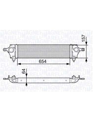 Radiador de aire de admisión Magneti Marelli 351319202800 - Intercooler