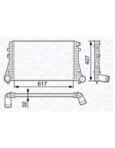 Radiador de aire de admisión Magneti Marelli 351319202850 - Intercooler