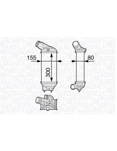 Radiador de aire de admisión Magneti Marelli 351319202880 - Intercooler
