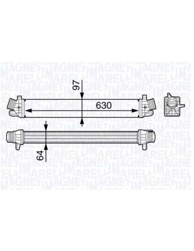Radiador de aire de admisión Magneti Marelli 351319202980 - Intercooler