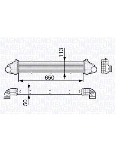 Radiador de aire de admisión Magneti Marelli 351319202990 - Intercooler