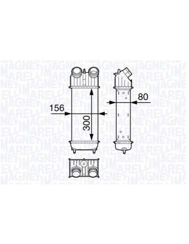 Radiador de aire de admisión Magneti Marelli 351319203000 - Intercooler