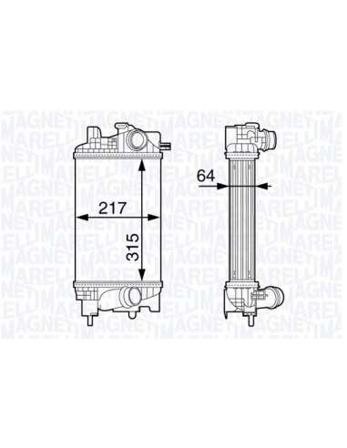Radiador de aire de admisión Magneti Marelli 351319203010 - Intercooler