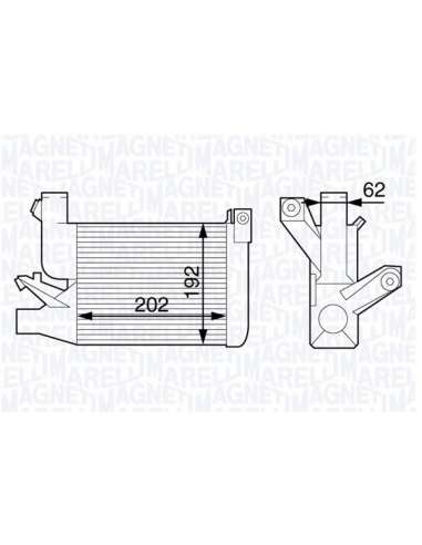 Radiador de aire de admisión Magneti Marelli 351319203290 - Intercooler
