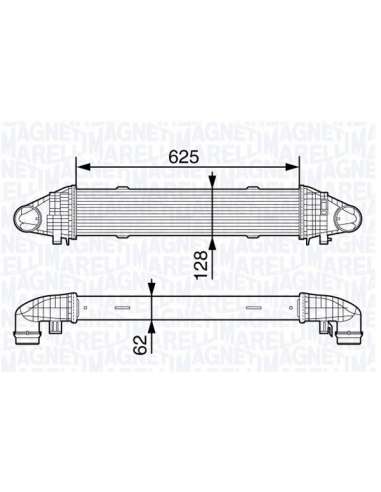 Radiador de aire de admisión Magneti Marelli 351319203340 - Intercooler