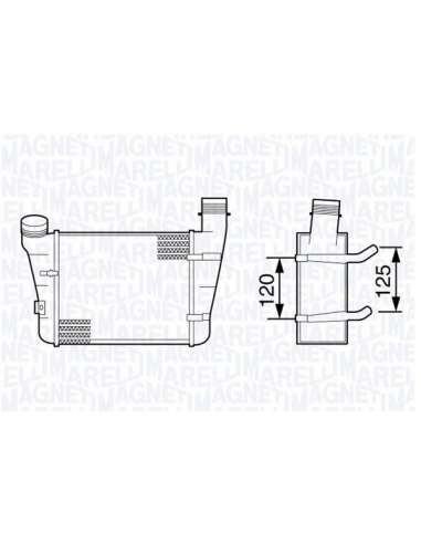 Radiador de aire de admisión Magneti Marelli 351319203410 - Intercooler