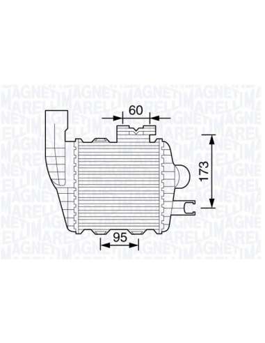 Radiador de aire de admisión Magneti Marelli 351319203470 - Intercooler