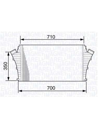 Radiador de aire de admisión Magneti Marelli 351319203500 - Intercooler
