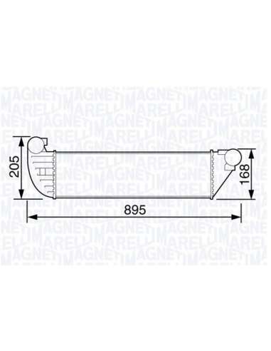 Radiador de aire de admisión Magneti Marelli 351319203580 - Intercooler