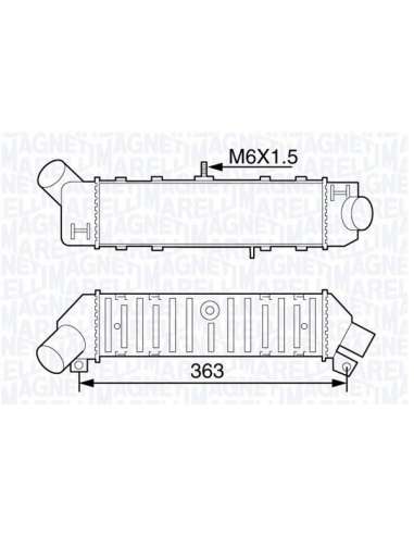Radiador de aire de admisión Magneti Marelli 351319203600 - Intercooler