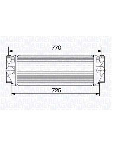 Radiador de aire de admisión Magneti Marelli 351319203630 - Intercooler