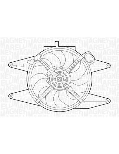 Ventilador, refrigeración del motor Magneti Marelli 069422041010 - Electroventilador del radiador