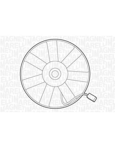 Ventilador, refrigeración del motor Magneti Marelli 069422230010 - Electroventilador del radiador