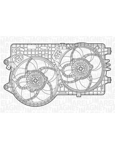 Ventilador, refrigeración del motor Magneti Marelli 069422239010 - Electroventilador del radiador