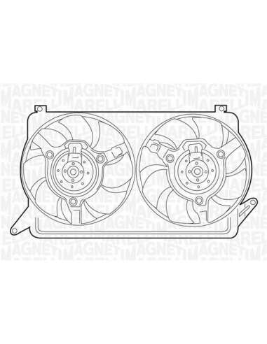 Ventilador, refrigeración del motor Magneti Marelli 069422244010 - Electroventilador del radiador