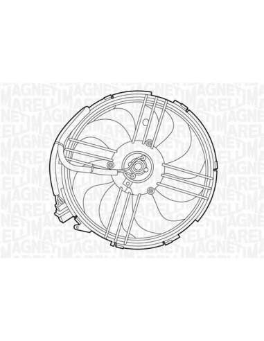 Ventilador, refrigeración del motor Magneti Marelli 069422264010 - Electroventilador del radiador
