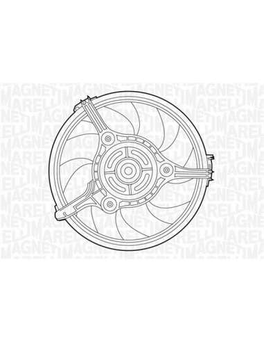 Ventilador, refrigeración del motor Magneti Marelli 069422267010 - Electroventilador del radiador