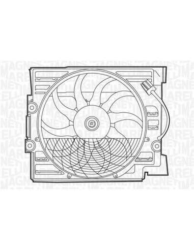 Ventilador, refrigeración del motor Magneti Marelli 069422276010 - Electroventilador del radiador