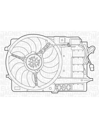 Ventilador, refrigeración del motor Magneti Marelli 069422277010 - Electroventilador del radiador
