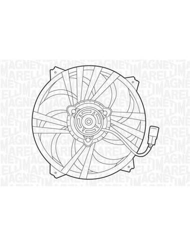Ventilador, refrigeración del motor Magneti Marelli 069422281010 - Electroventilador del radiador