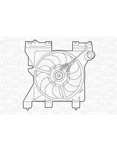 Ventilador, refrigeración del motor Magneti Marelli 069422287010 - Electroventilador del radiador
