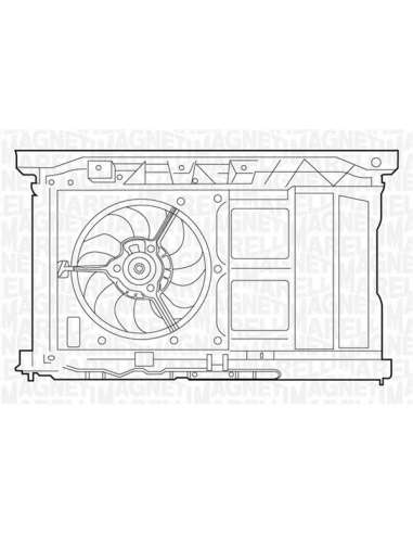 Ventilador, refrigeración del motor Magneti Marelli 069422290010 - Electroventilador del radiador