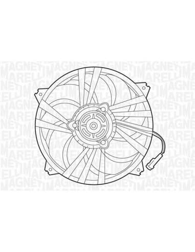 Ventilador, refrigeración del motor Magneti Marelli 069422292010 - Electroventilador del radiador