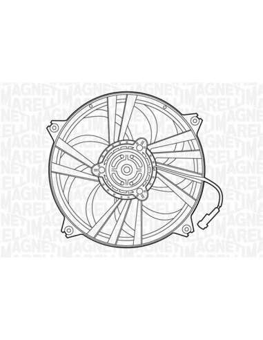 Ventilador, refrigeración del motor Magneti Marelli 069422300010 - Electroventilador del radiador