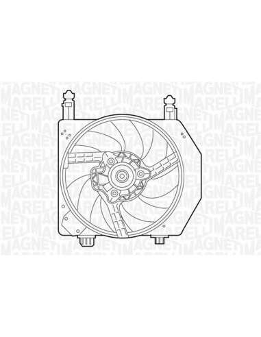 Ventilador, refrigeración del motor Magneti Marelli 069422305010 - Electroventilador del radiador