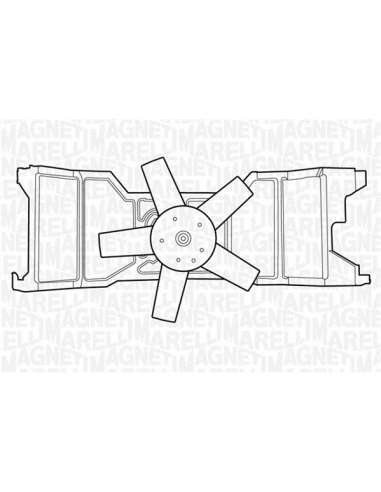 Ventilador, refrigeración del motor Magneti Marelli 069422309010 - Electroventilador del radiador