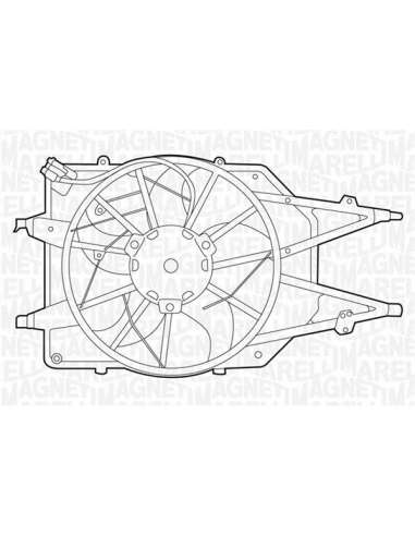 Ventilador, refrigeración del motor Magneti Marelli 069422311010 - Electroventilador del radiador