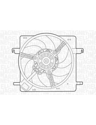 Ventilador, refrigeración del motor Magneti Marelli 069422313010 - Electroventilador del radiador